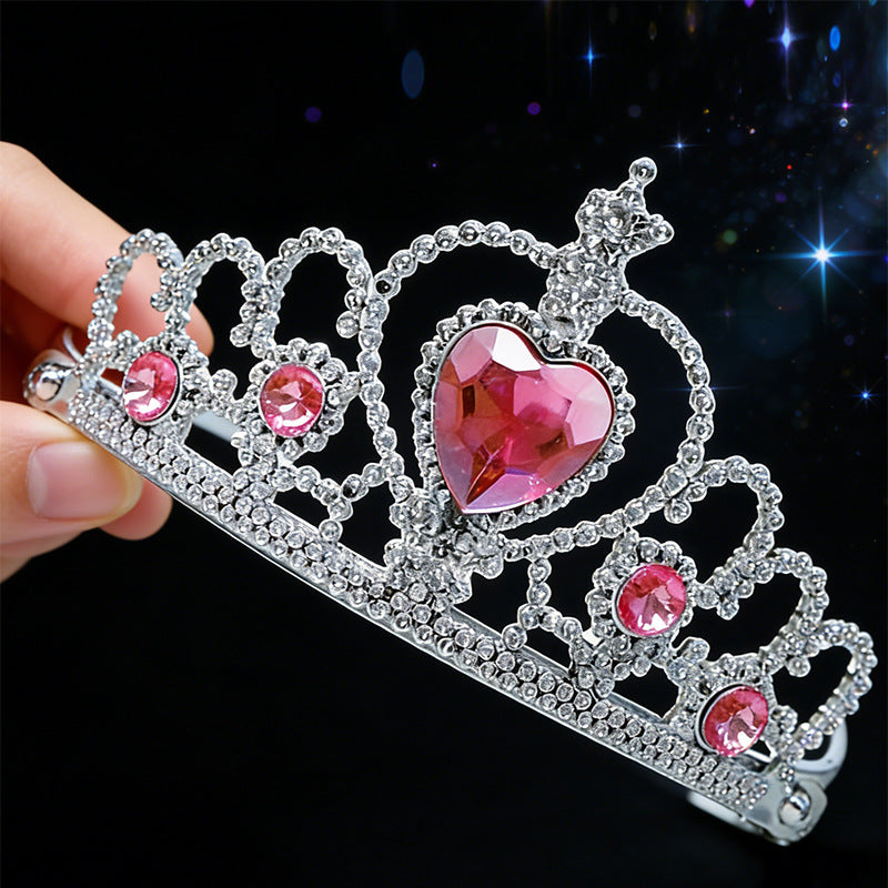 Elegante Kristall Tiara und Zepter Set