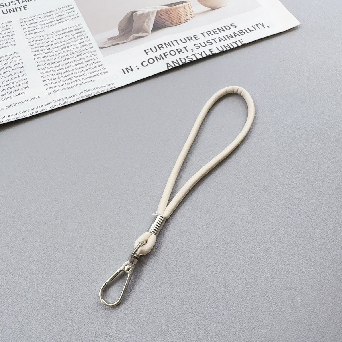 Premium Silikon Loop Schlüsselanhänger Halter Brehn