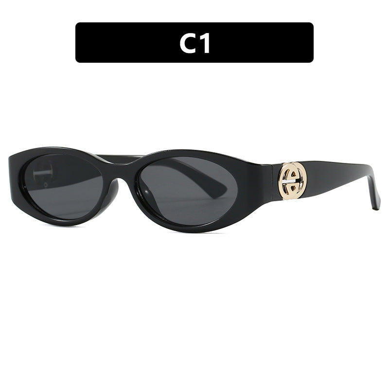Damen modische Katzenaugen-Sonnenbrille mit schützendem UV-Filter und luxuriösen Akzenten Brehn