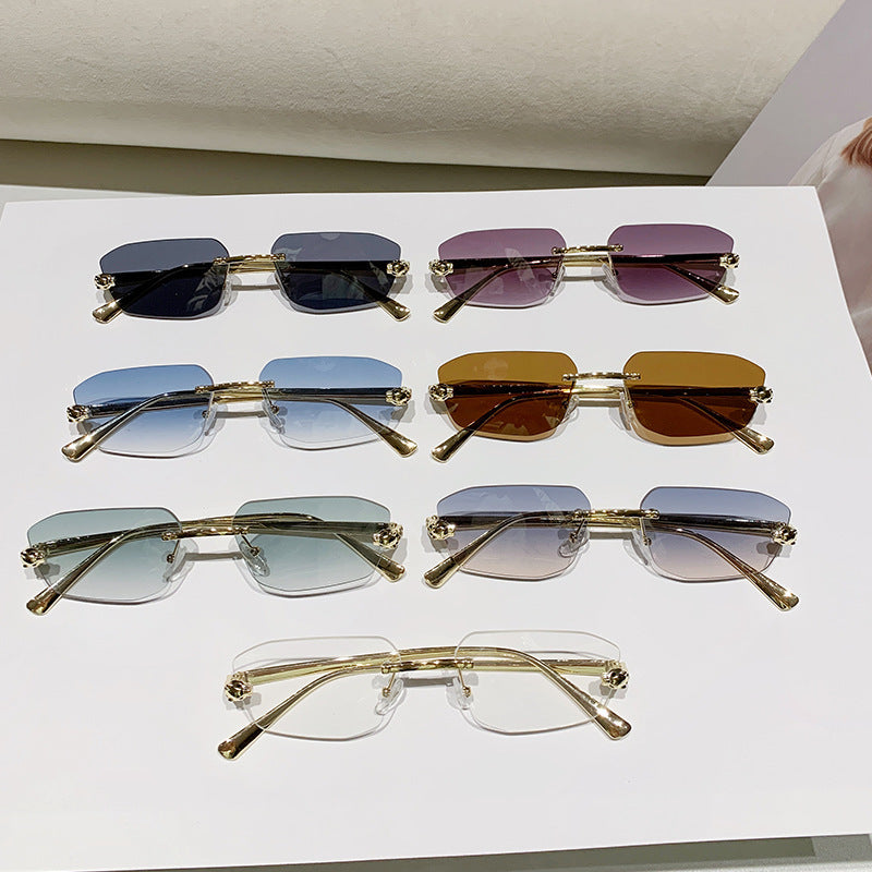 Damen elegante Halbgestell Sonnenbrille Brehn