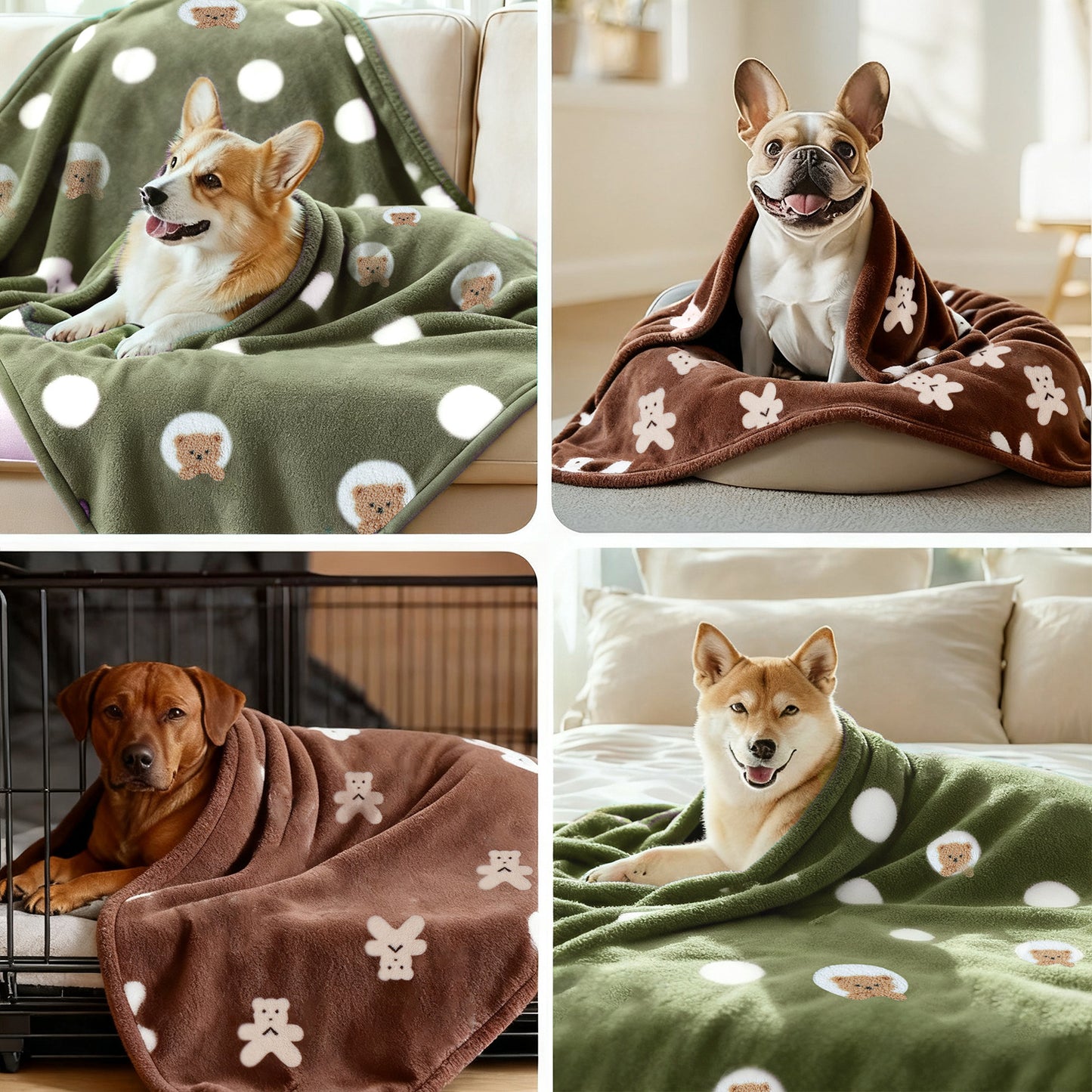 Damen Gemusterte Kuscheldecke Brehn