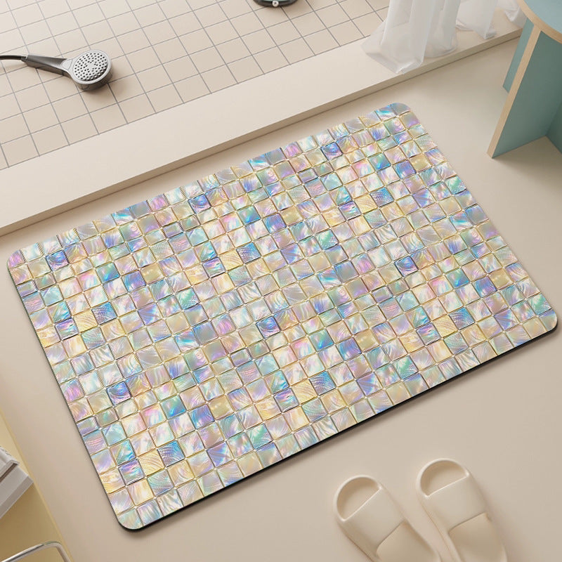 Luxuriöse Mosaikdesign-Badezimmermatte Brehn