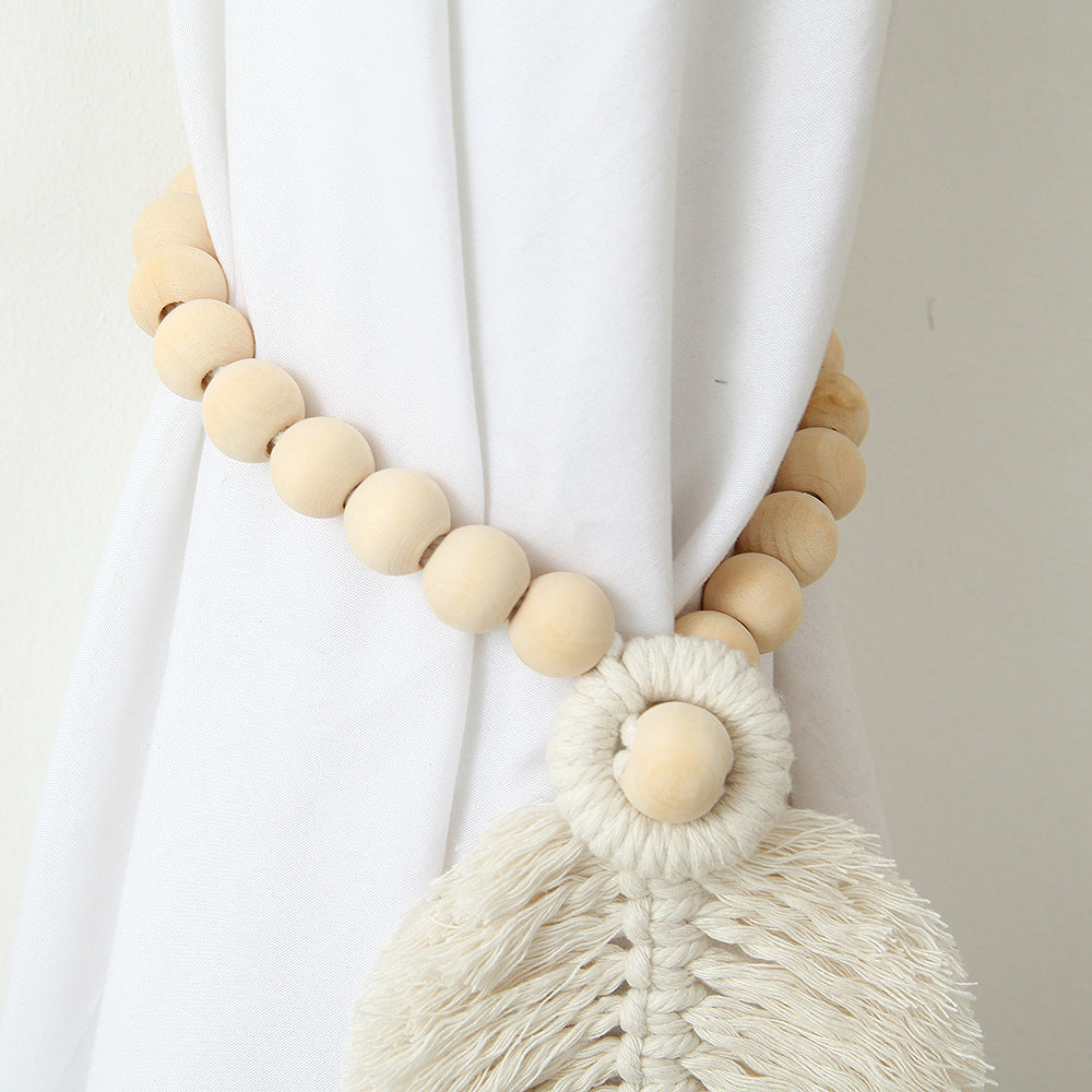 Dekorativer Makramee-Blatt-Wandbehang Brehn