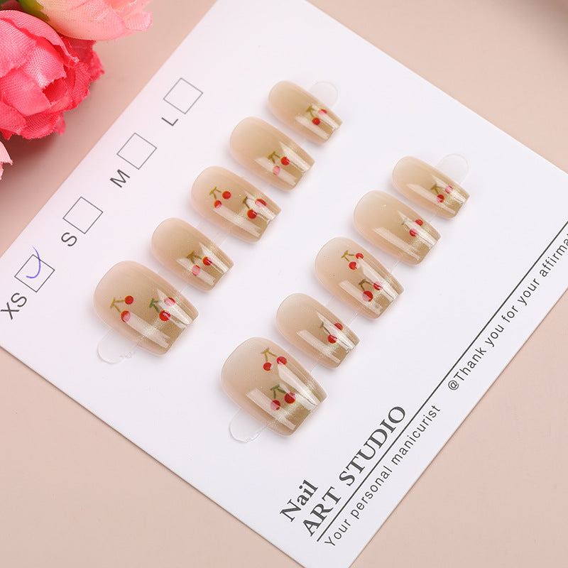 Kirschblüten Press-On Nagelset Brehn