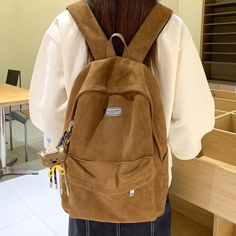 Stylische Wildleder-Rucksack Brehn