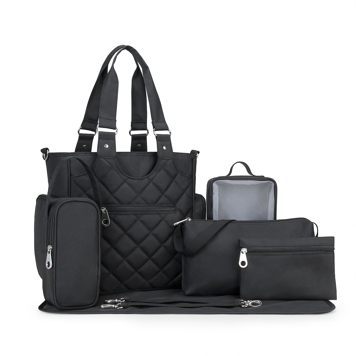 Hochwertige Wickeltasche mit Multifunktionalen Zubehörteilen Brehn
