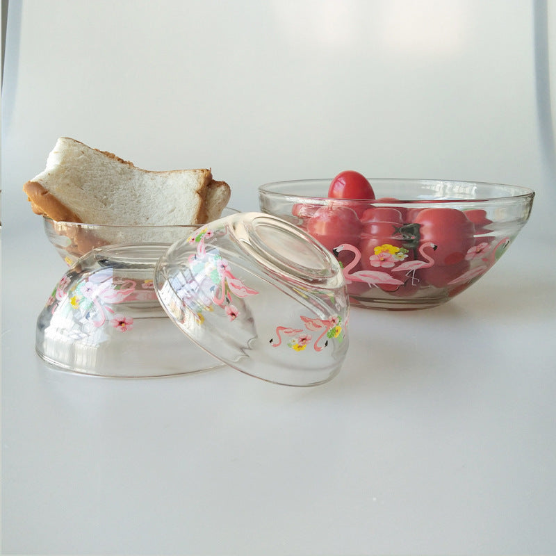 Damen Aufbewahrungsschalen-Set mit bunten Flamingo-Motiven Brehn