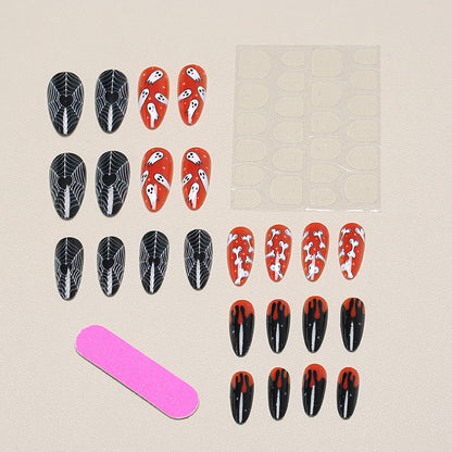 Spooky-Themen Press-On Nagelset