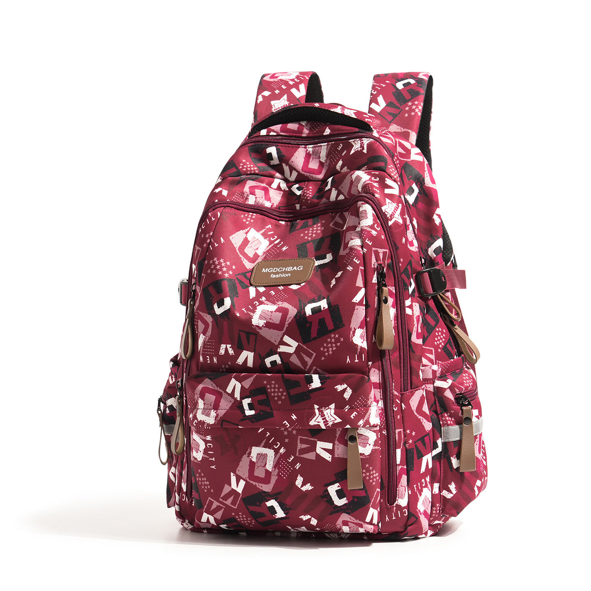 Stylischer Mehrfachfächer Grafikdruck Rucksack Brehn