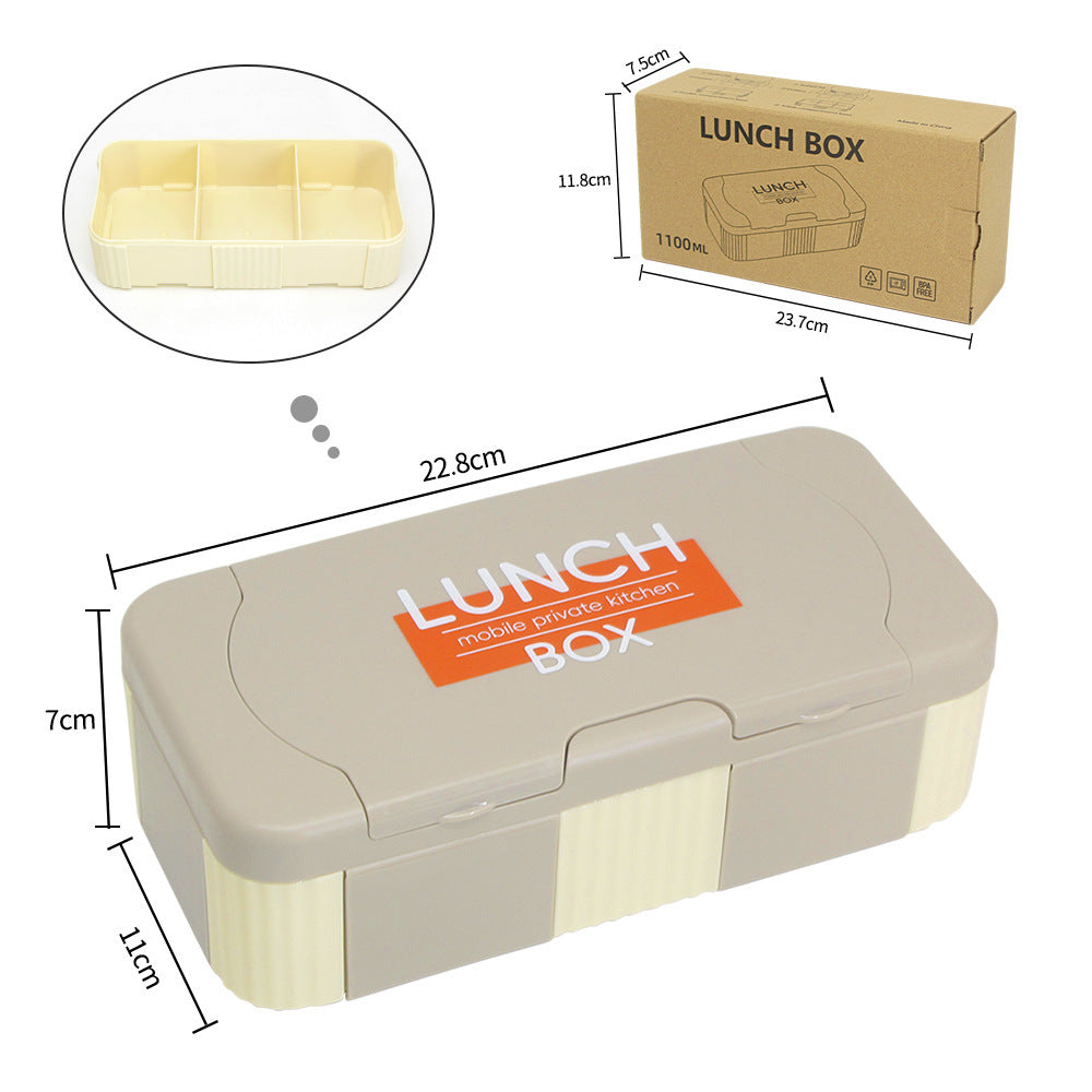 Stilvolle Mehrfach-Sektionen Lunchbox