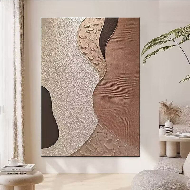 Minimalistische Texturierte Abstrakte Wandkunst