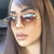 Damen Luxus-Sonnenbrille mit elegantem Metalldetail Brehn