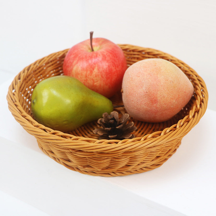 Dekorativer Obstkorb aus handgefertigtem Material Brehn