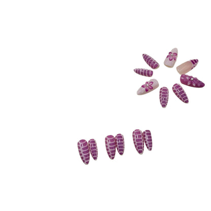 Premium Floral Press-On Nails Brehn