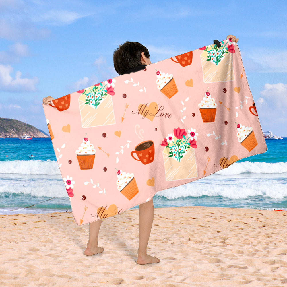 Stranddecke mit buntem Cupcake-Design Brehn