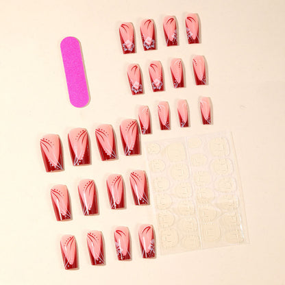 Elegante florale Acryl-Nagelkunstverlängerungen Brehn 1789713557