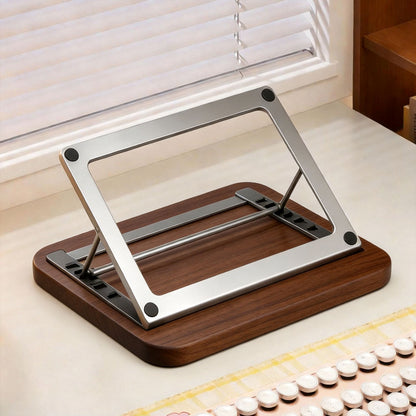 Verstellbarer faltbarer Metall-Laptop- und Tablet-Ständer mit ergonomischem Stand in mehreren Winkeln