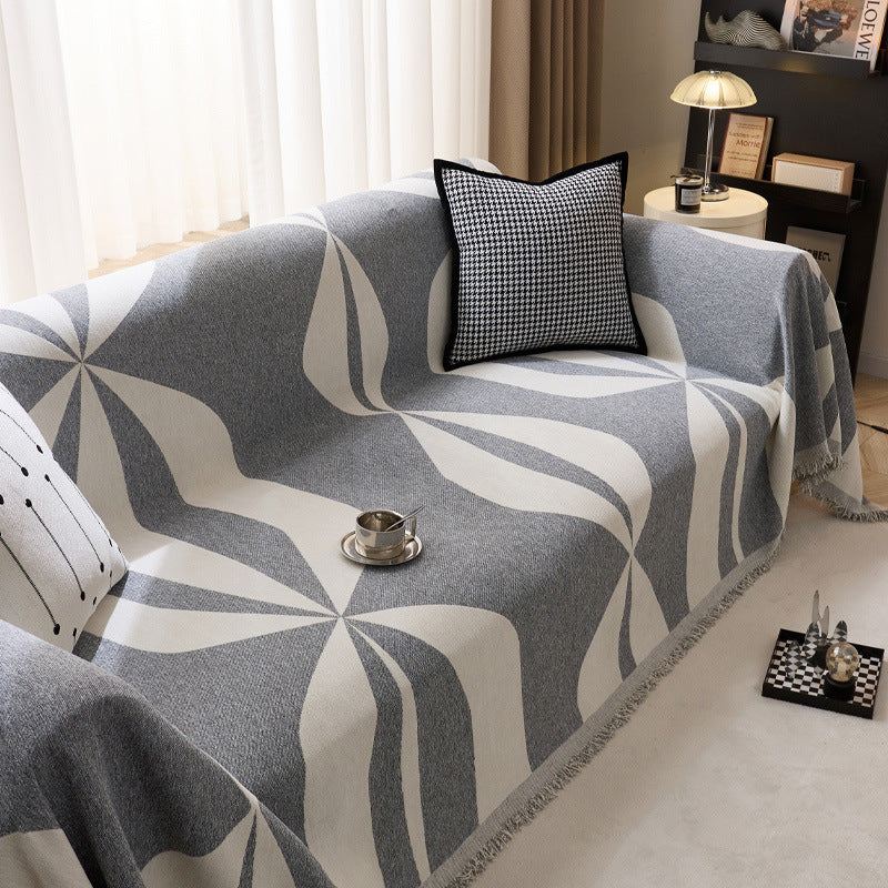 Chic Geometrisches Gemustertes Wurfdeckchen