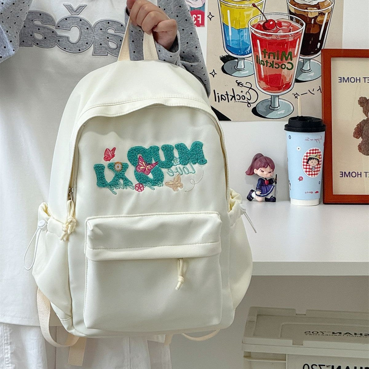 Stylische bestickte Rucksack Brehn 1791204530