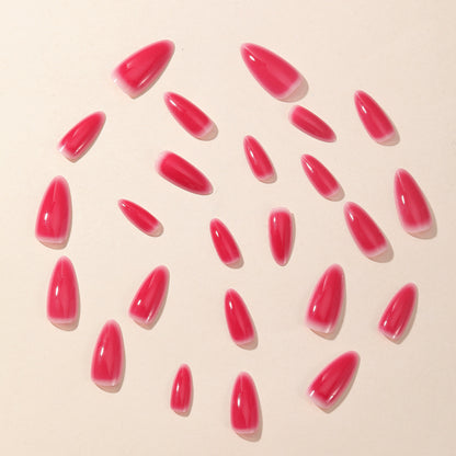 Glänzende Ombre Stiletto Nagelverlängerungen Brehn