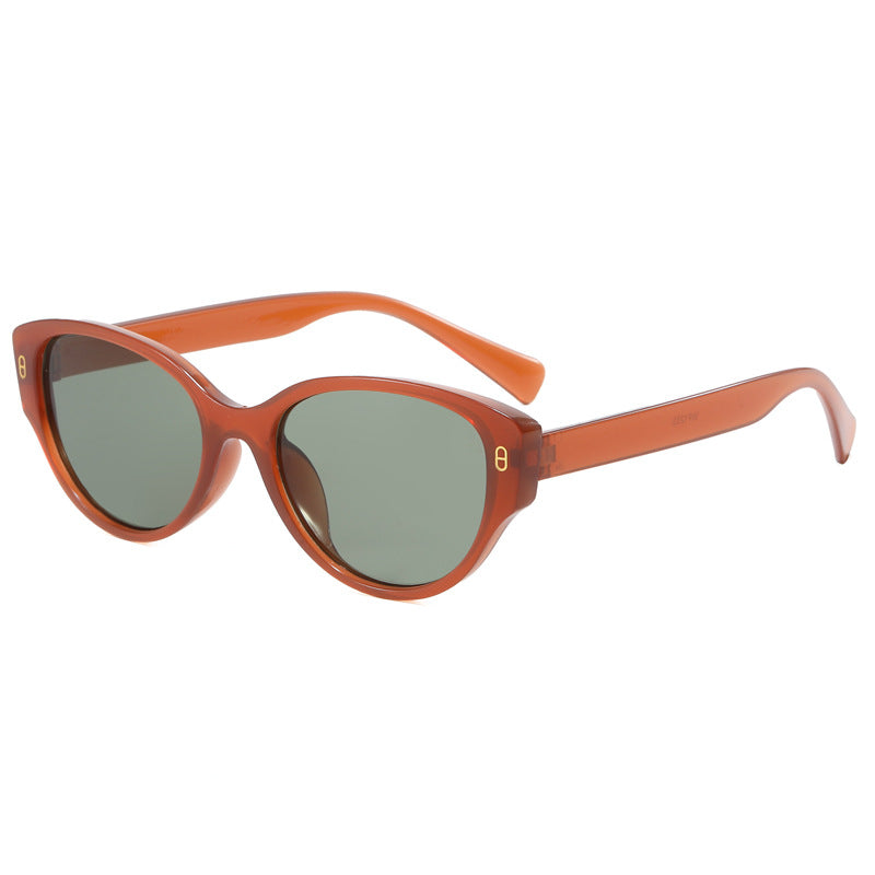 Damen Cat-Eye Sonnenbrille mit modernem Kunststoffrahmen Brehn