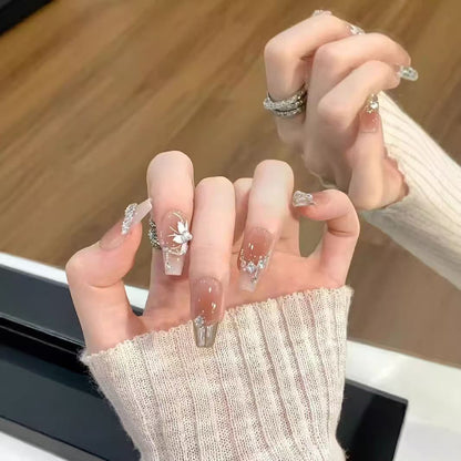 Künstlerisches Gel Press-On Nagelset Brehn