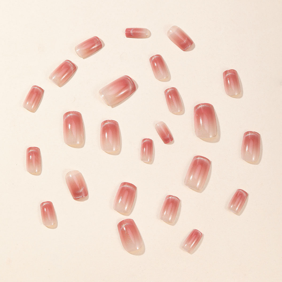 Glänzende Ombre Nagelkunst Brehn