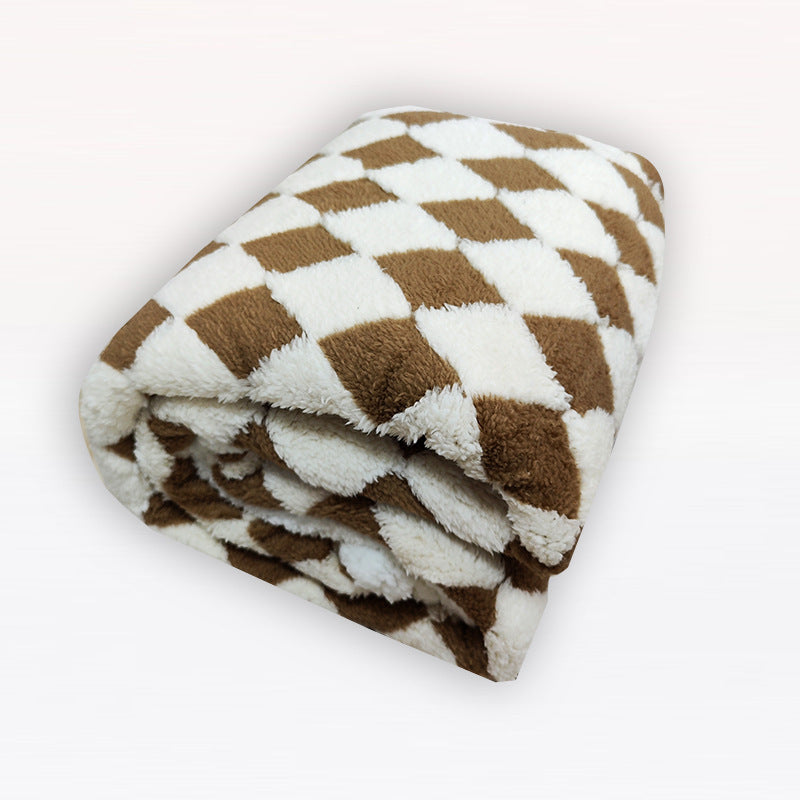 Damen Kuscheldecke mit einzigartigem Hahnentritt-Muster Brehn