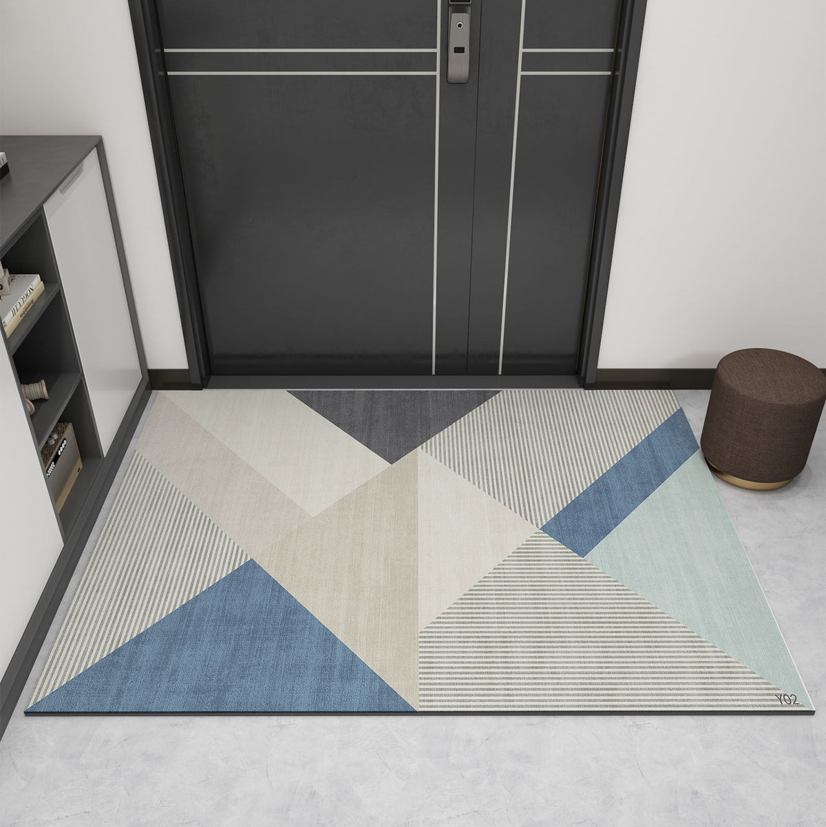 Geometrisches Muster Dekorativer Teppich