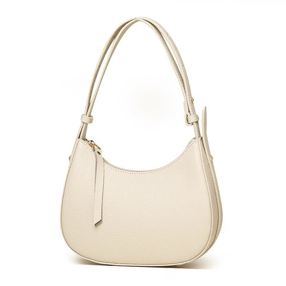 Stylische genarbte Leder-Hobo-Tasche Brehn