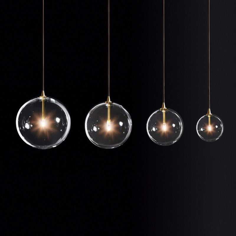 Stylische Glas Pendelleuchte