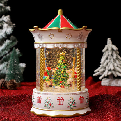 Nostalgische Weihnachtslaterne mit bewegter Szenen Brehn