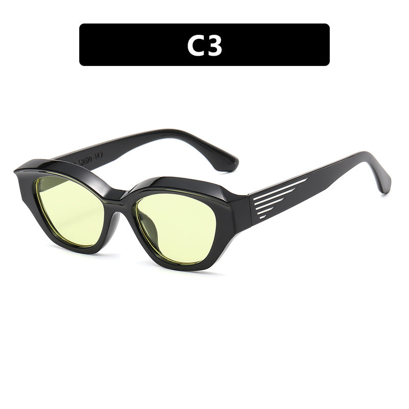 Damen Cat-Eye Sonnenbrille mit markantem Rahmen und UV-Schutz Brehn