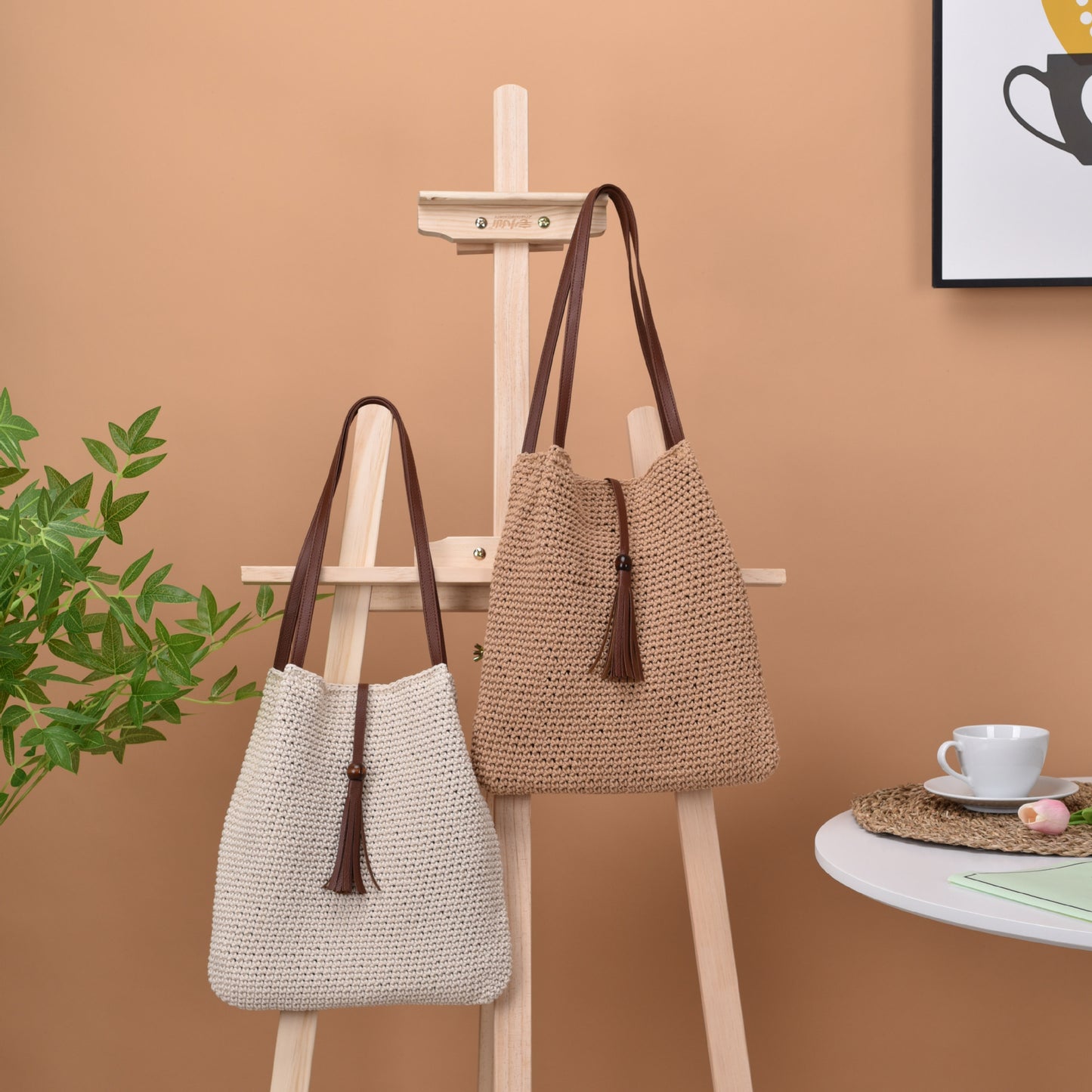 Handgefertigte Kroatische Makramee Tasche Brehn