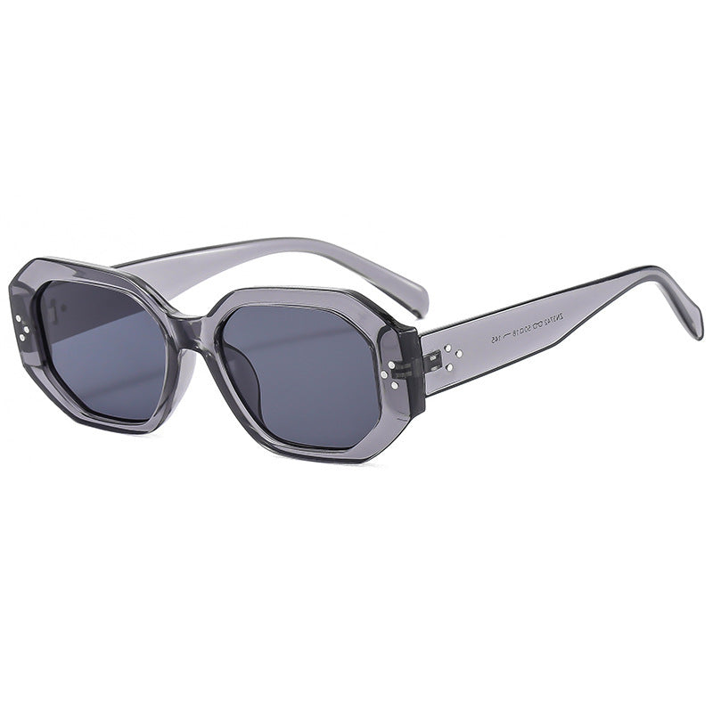 Damen Modische Sonnenbrille im markanten, achteckigen Design Brehn