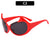 Künstlerische Retro Katzenaugen Sonnenbrille