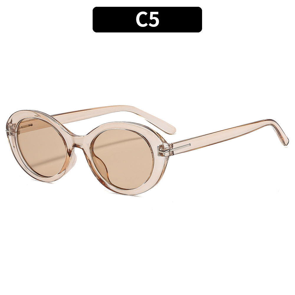Stylische Übergroße Oval Sonnenbrille