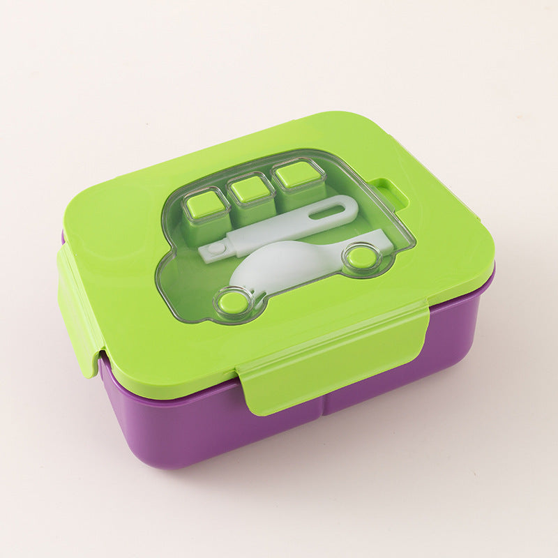 Multifunktionale Bento-Lunchbox mit Fächern und Besteck