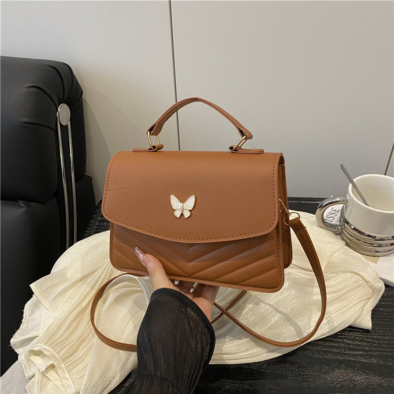 WoElegant Gepolsterte Leder Satchel Tasche Brehn