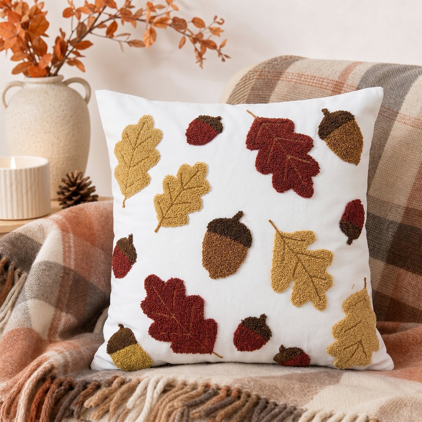 Blattmuster Textur Kissen