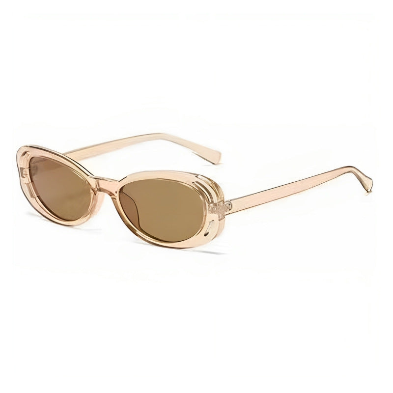 Damen Cat-Eye Sonnenbrille mit elegantem, transparentem Rahmen und UV-Schutz Brehn