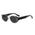 Damen modische Sonnenbrille mit markantem Rahmen Brehn