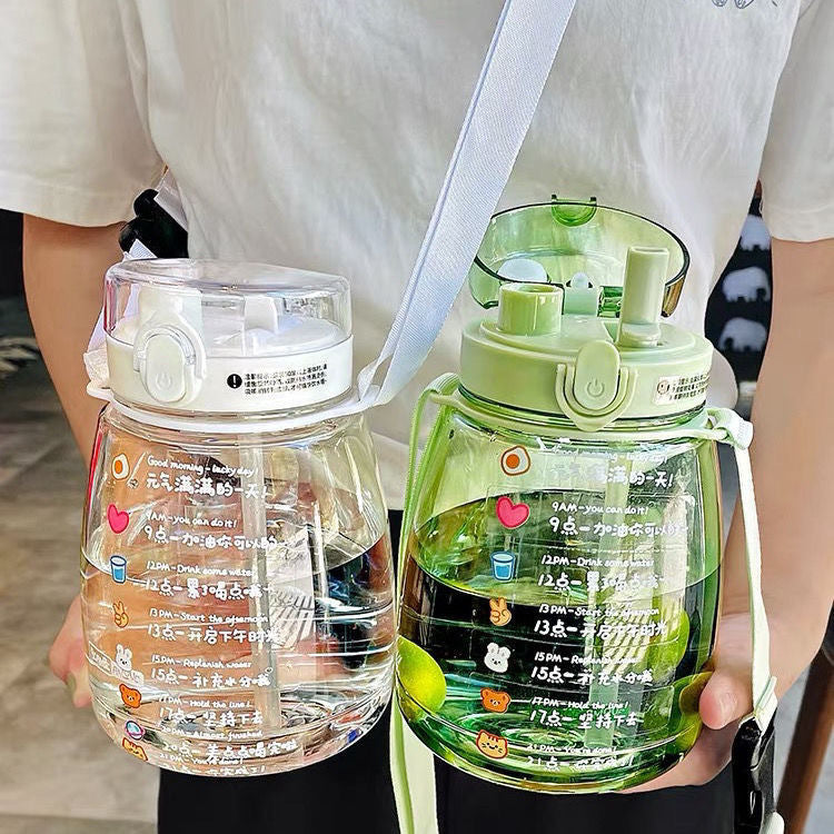 Damen Kinder-Trinkflasche mit abnehmbaren Tragegurt Brehn