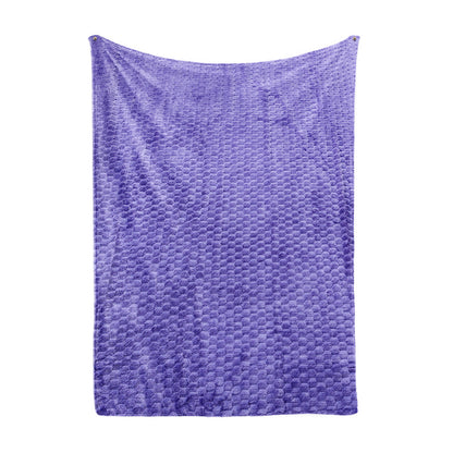 Damen kuschelige Plüsch-Decke mit elegantem Quadratmuster Brehn
