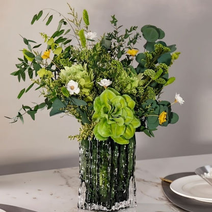 Stylische Grüne Blumenanordnung