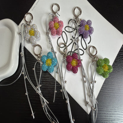 Rhinestone-Blumen-Anhänger Schlüsselanhänger Brehn