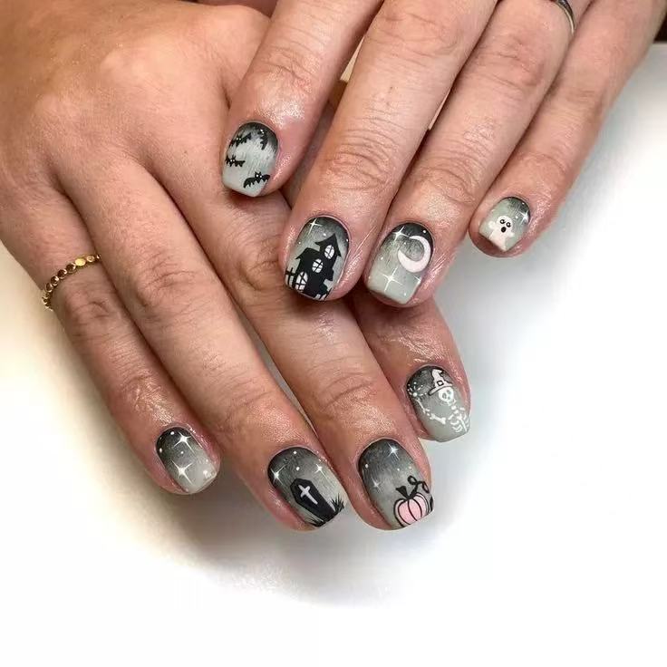 Halloween Nagelkunst Set Brehn