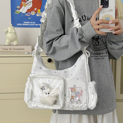 Sternenmuster Schultertasche
