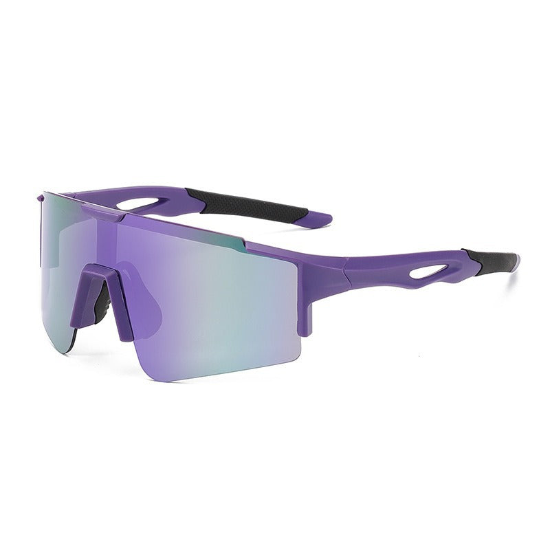 Unisex nan sportliche polarisierende Fahrrad-Sonnenbrille mit einteiligem Visier und rutschfesten Bügeln Brehn