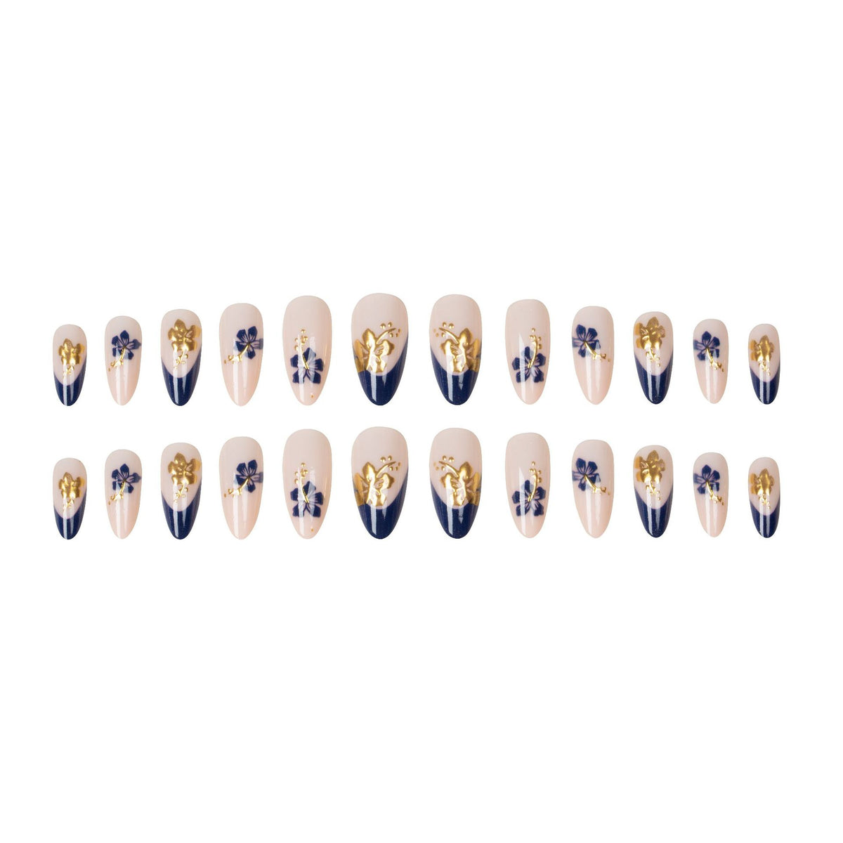 Künstlerisches Florales Nageldesign-Set